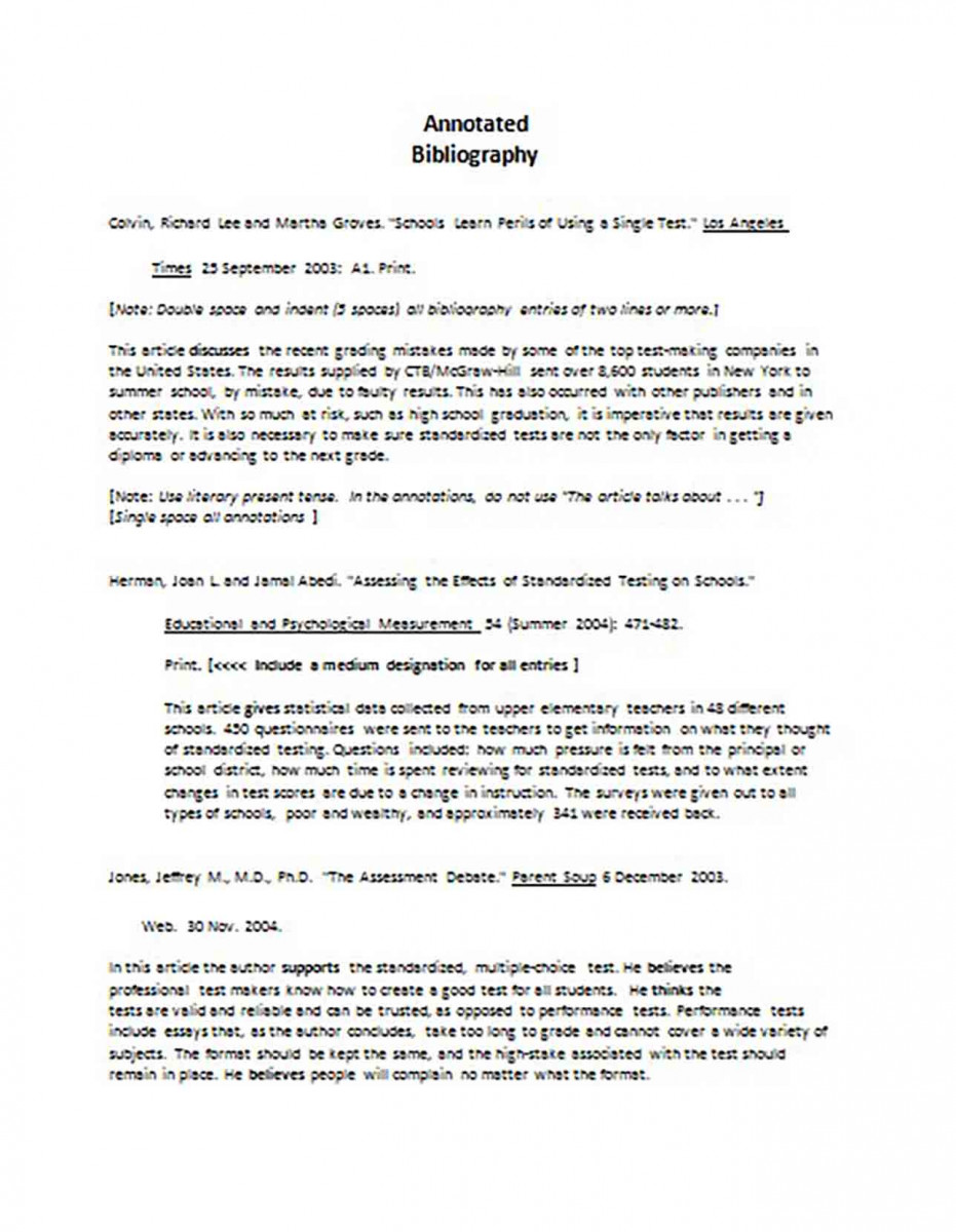 Printable Annotated Bibliography templates For Journal Article1