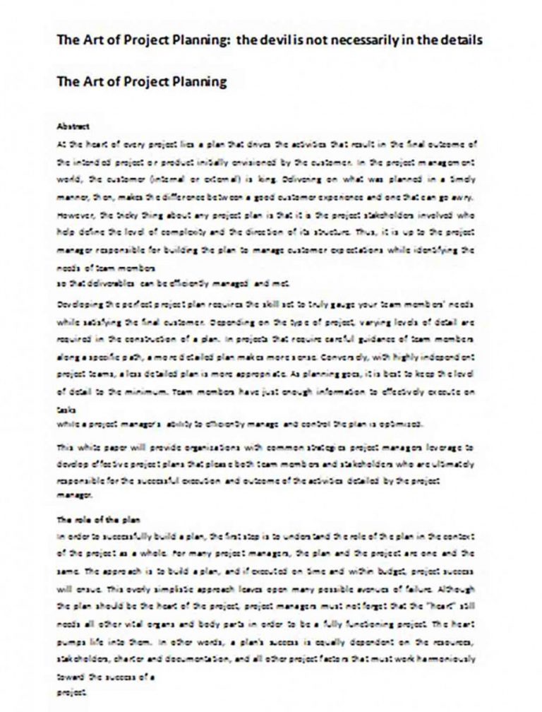 White Paper Template and Detail Information About the Document