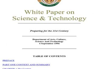 White Paper on Science and Technology