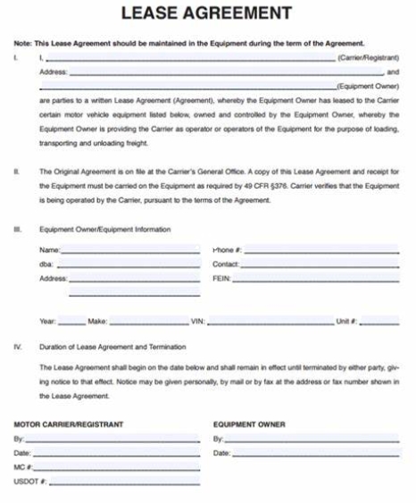 operator lease agreement template