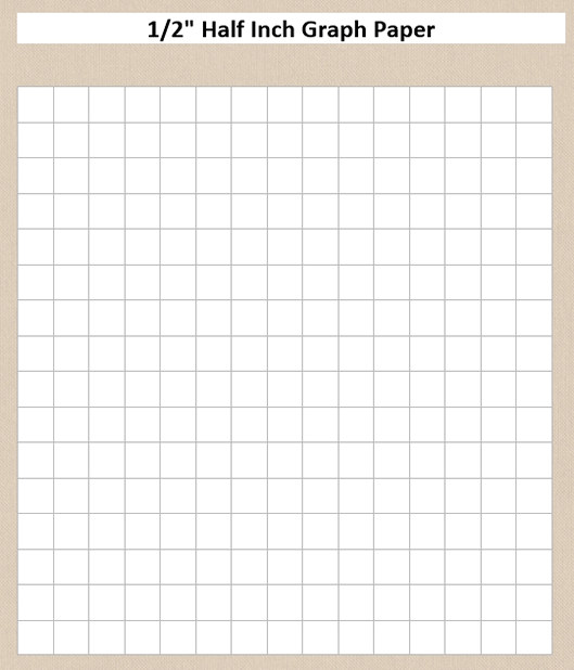 1.2 Half Inch Graph Paper