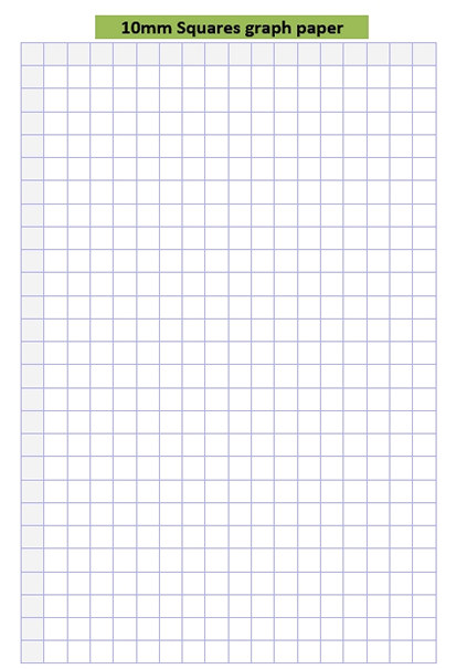 10mm Squares graph paper