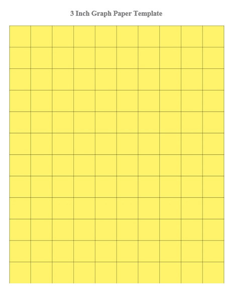 3 Inch Graph Paper Template