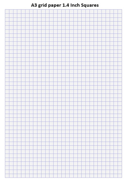 A3 grid paper 1.4 Inch Squares
