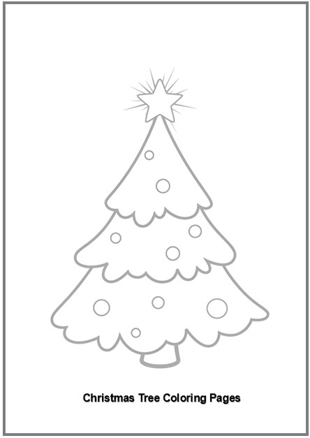 Christmas Tree Coloring Pages