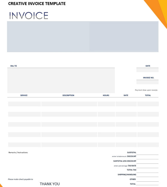 Creative Invoice Template