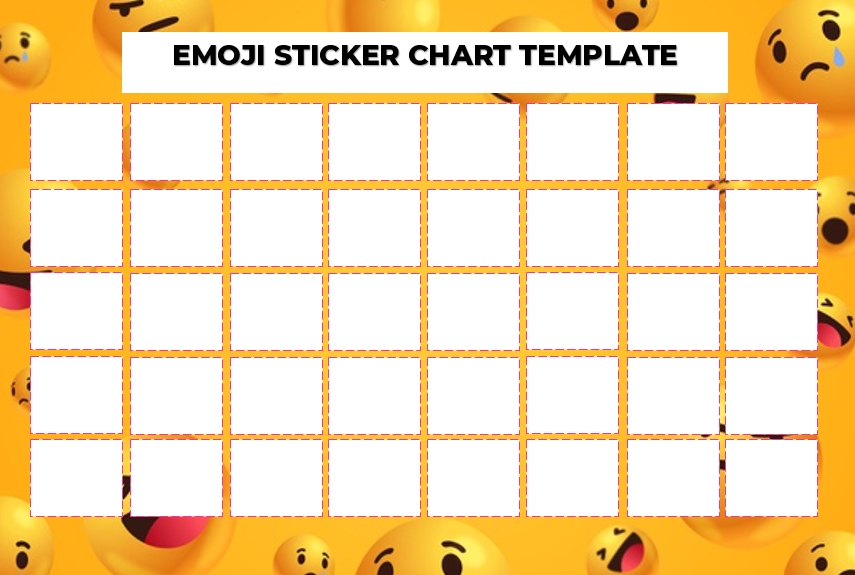 Emoji Sticker Chart Template