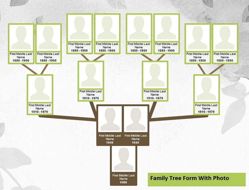 Family Tree Form With Photo