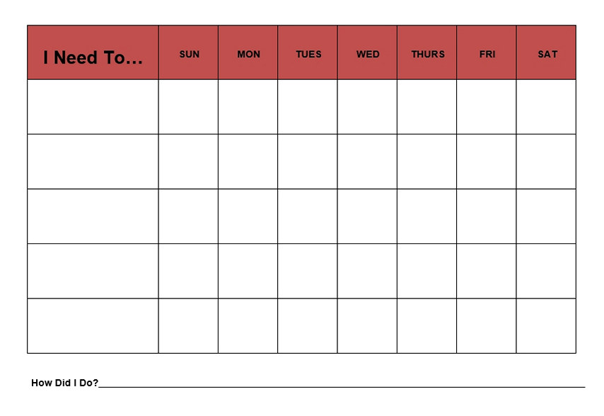 Family chore charts kids