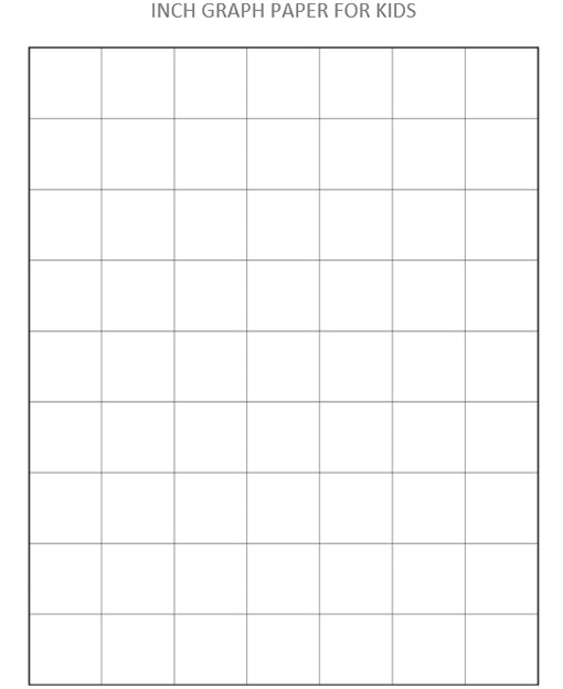 Inch Graph Paper for Kids
