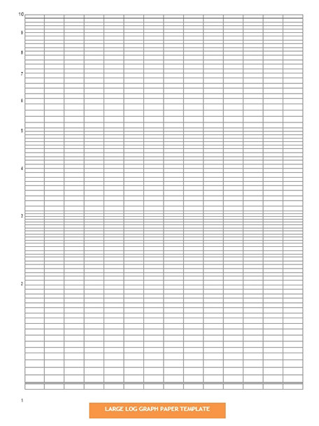 Large Log Graph Paper Template