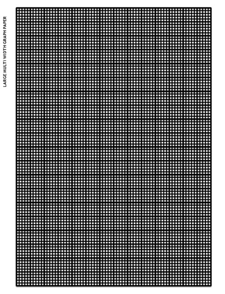 Large Multi Width Graph Paper