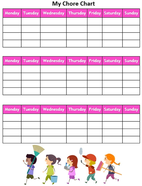 My Chore Chart Template