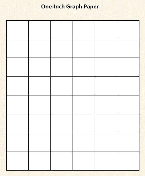 One Inch Graph Paper 1