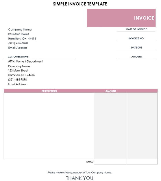 Simple Invoice Template