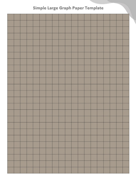 Simple Large Graph Paper Template