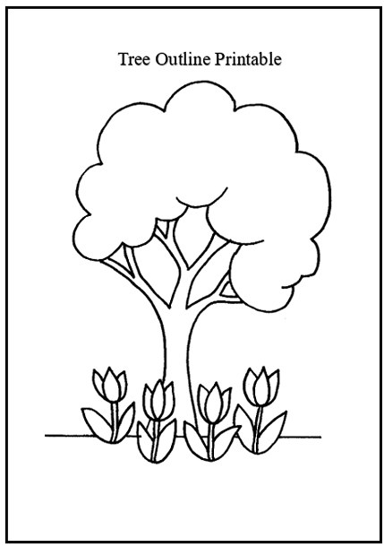 Tree Outline Printable