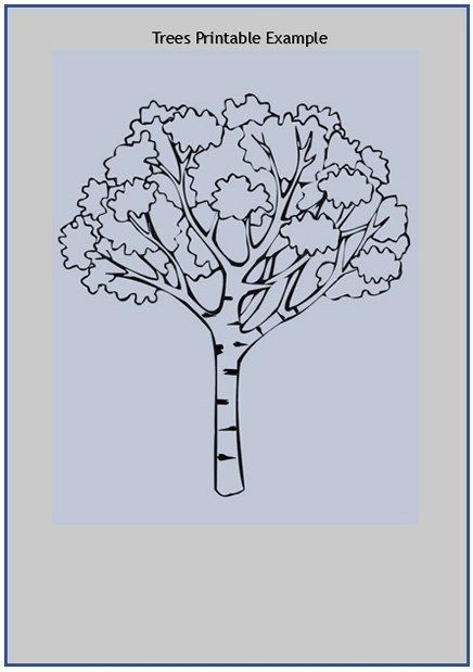 Trees Printable Example