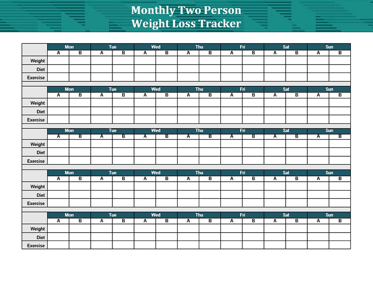 Two Person Weight Loss Tracker