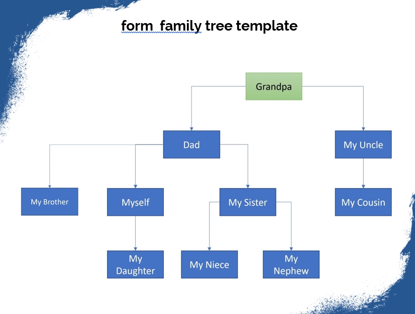 form family tree template 1