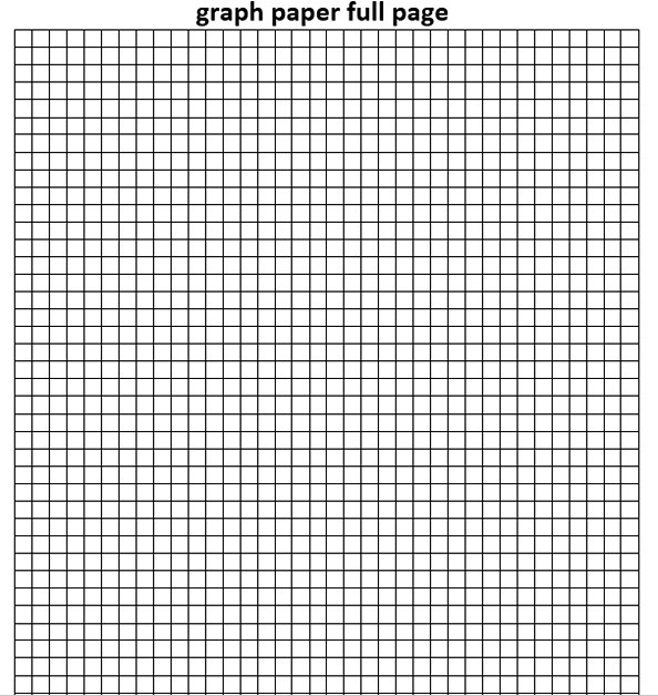 graph paper full page