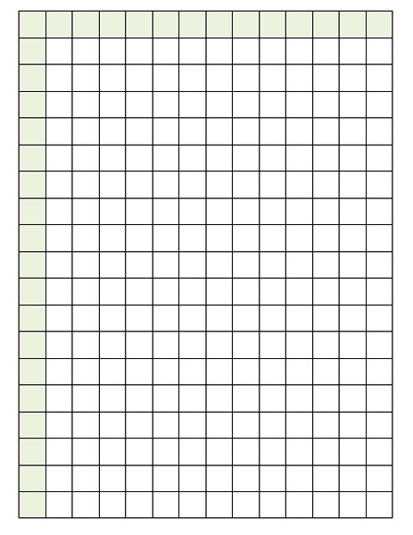 graph paper half inch blue