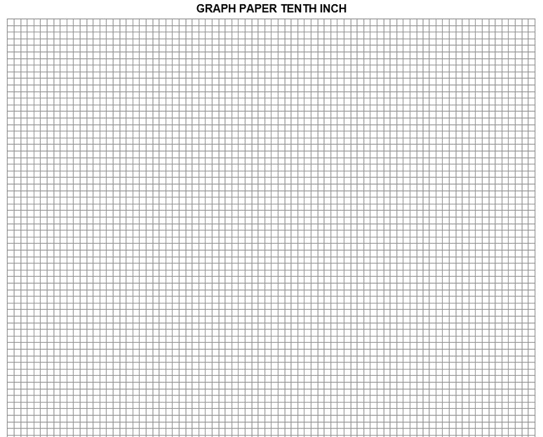 graph paper tenth inch