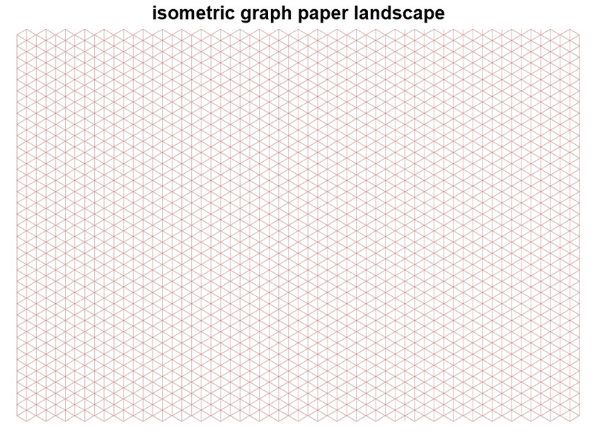 isometric graph paper landscape