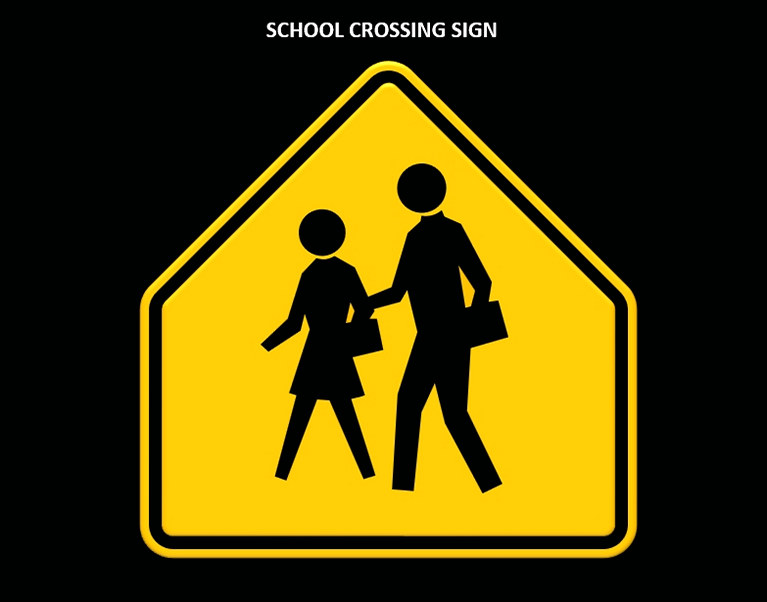 school crossing sign