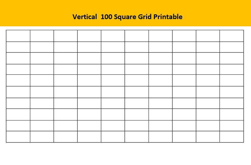 vertical 100 square grid