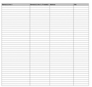 Guest List Template for Creating a Special and Memorable Party