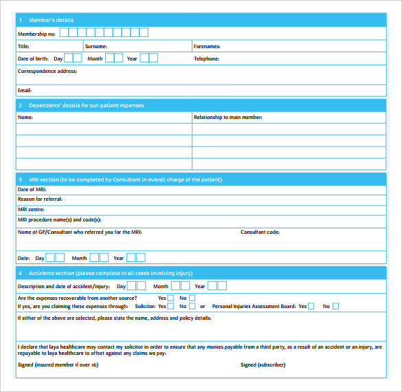 Blank Doctor Receipt Template