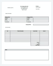 Blank Invoice Template