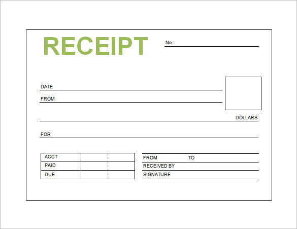 Receipt Template Doc for Word Documents in Different Types You Can Use