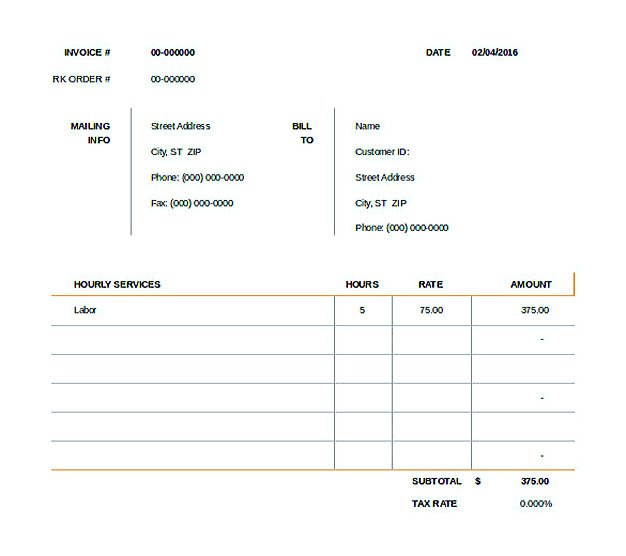 Consult Invoice Template