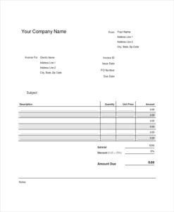 Invoice Template NZ for Tax Invoicing Purpose