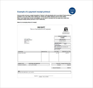 Receipt Template Doc for Word Documents in Different Types You Can Use