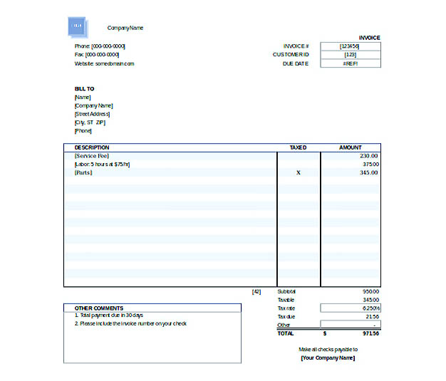 Free Invoice Template