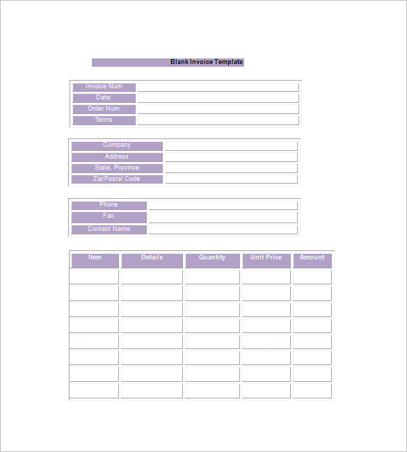 Google Invoice Template Example