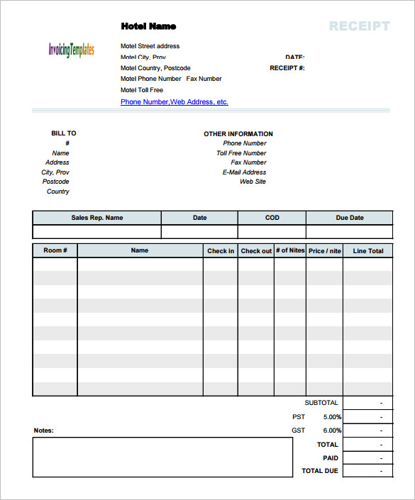 Invoice Template for Mac Online