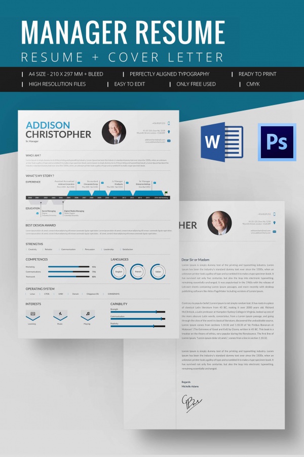 Manager Resume Template