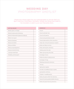 Essential Elements to Be Involved in Shot List Template Making