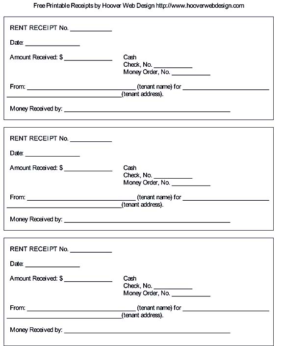 Free Rent Receipt Template and What Information to Include