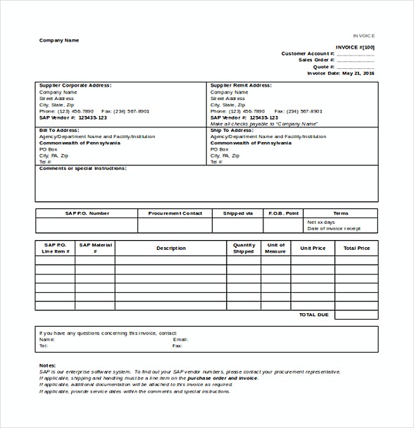 Retail Invoice