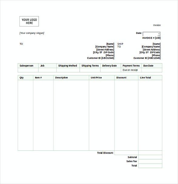 Sales Invoice Template