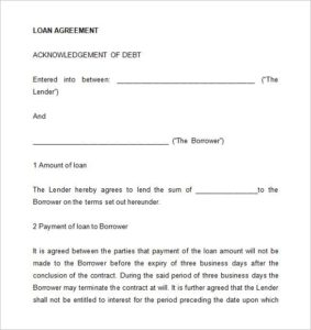 26+ Great Loan Agreement Template