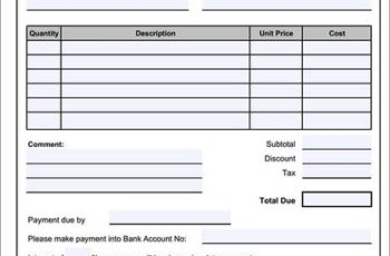 Sample Sales Invoice Template