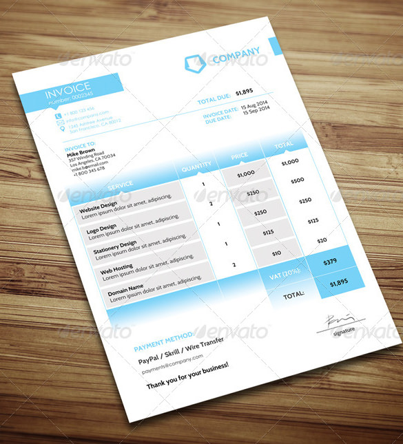 Simple Invoice Template Microsoft Word