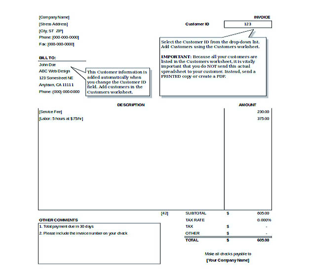 Simple Invoice Template