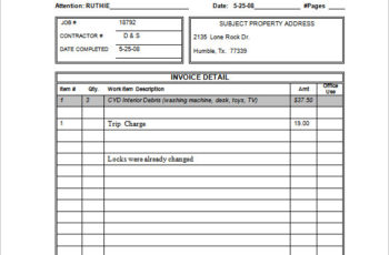 Small Business Invoice Template Free